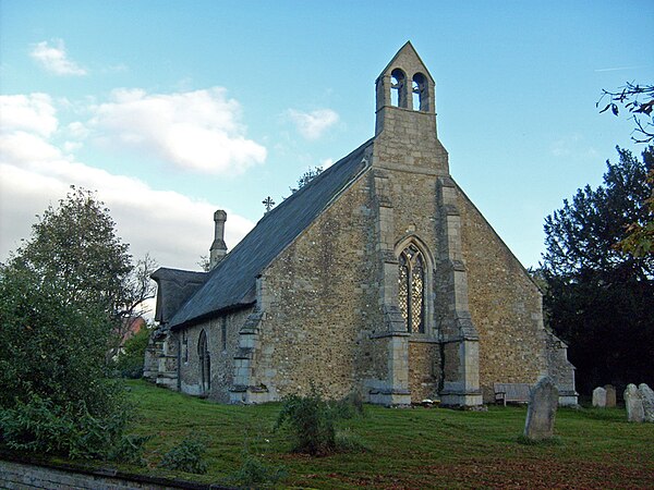 St. Michael's Church, now disused, Longstanton, Cambridgeshire, England, the model for St. James-the-Less