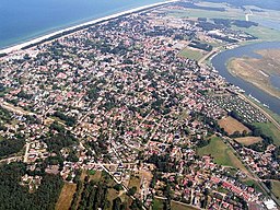 Luftbildaufnahme von Zingst (Höhe 600 m)