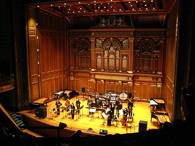 Performance of Triple Quartet, at New England Conservatory, 2007 Steve Reich Triple Quartet.jpg