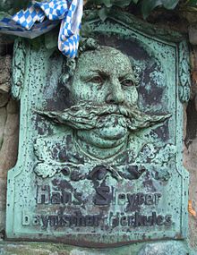 Plaque on the gravestone of Hans Steyrer Steyrer,Hans-Mutter Erde fec.jpg