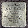 Stolperstein Geygerstr 15 (Neukö) Alice Geusch.jpg