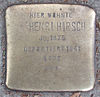 Stolperstein Isestraße 79 (Henri Hirsch) em Hamburgo-Harvestehude.JPG