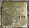 Stolperstein Luitpoldstr 21 Paul Schlome.JPG