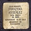 Stolperstein Prager Str 3 (Wilmd) Franziska Kosterlitz.jpg