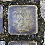 Stumbling stone for Margarete Totschek, Breite Strasse 17, Döbeln.JPG