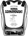 Vignette pour Quatre études de Szymanowski