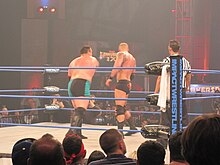 Joe wrestling Crimson at Slammiversary IX in June 2011. TNA Slammiversary Samoa Joe vs. Crimson.jpg