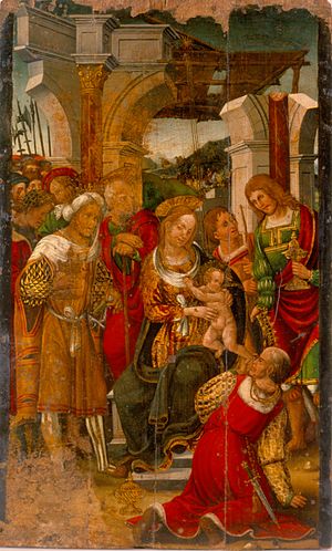 Adoration of the Magi to the Child Jesus