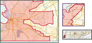Tennessee's 9th congressional district in Memphis (since 2023).svg