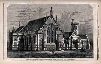 St Luke's Chapel The Chapel at the Hospital for Consumption, Brompton Road, F Wellcome V0013584.jpg