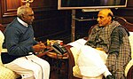 Thumbnail for File:The Minister of State for Road Transport &amp; Highways and Shipping, Shri P. Radhakrishnan calling on the Union Home Minister, Shri Rajnath Singh, in New Delhi on January 21, 2015.jpg