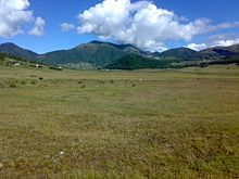 The vast area of marshland in Phobjikha which is a main winter habitat for the migratory Black-necked Cranes. The Phobjikha Valley.jpg