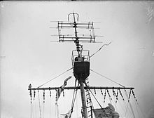 281 B Aerial on board HMS Swiftsure (08) at Scapa Flow. The Royal Navy during the Second World War A24895.jpg