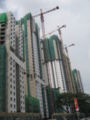 Flats under construction at Toa Payoh Central