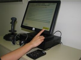 ISG TopVoter, a machine designed specifically to be used by voters with disabilities
