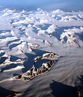 Storbreen glacier in Svalbard
