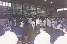 Un torneo de karate en el estadio José Jorge Contte en octubre de 2003.