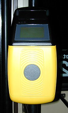 Card reader for the short-lived Tripperpas system in Groningen Tripperpas-2.JPG