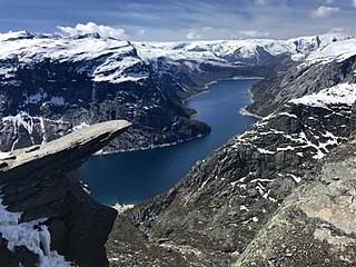 <span class="mw-page-title-main">Trolltunga</span> Rock formation in Norway