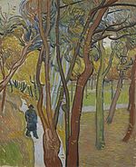 Tuin van de inrichting Saint-Paul ('Het vallen van de bladeren') - s0046V1962 - Museo Van Gogh.jpg