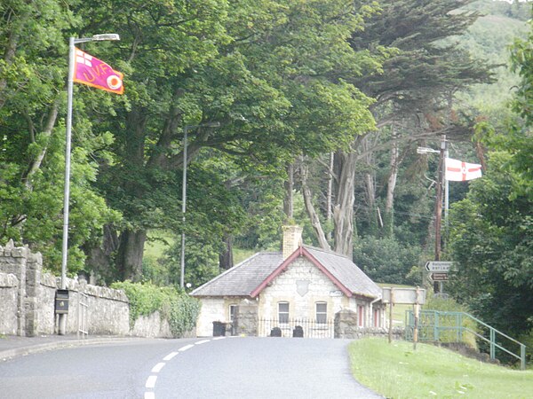 A UVF flag in Glenarm, County Antrim