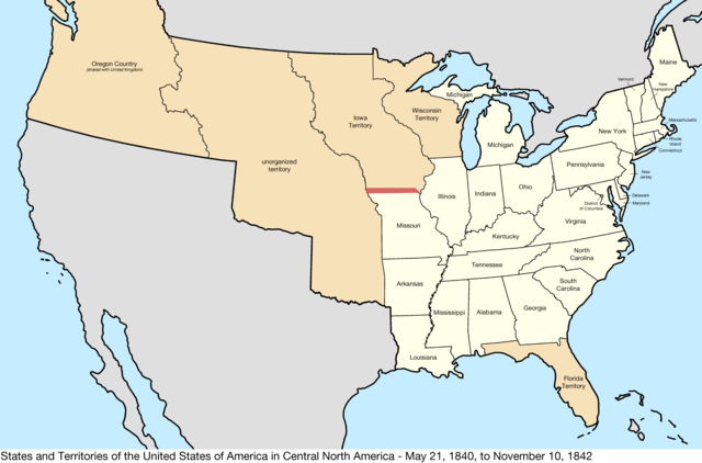 Map Of United States 1840 File:United States Central map 1840 05 21 to 1842 11 10.png 