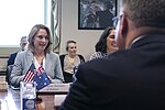 Thumbnail for File:United States Deputy Secretary of Defense Kathleen Hicks hosts Australian Minister for Defense Industry Pat Conroy for a meeting at the Pentagon on 9 April 2024 - 6.jpg