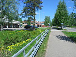 Utajärvi centre of municipality.JPG