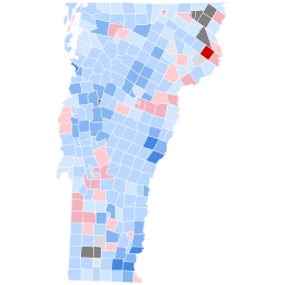 Vermont Presidential Election Results 1992 by Municipality.svg