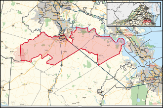 District map from the 2023 election Virginia's 82nd House of Delegates district (since 2024).svg