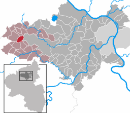 Läget för Virneburg i Landkreis Mayen-Koblenz