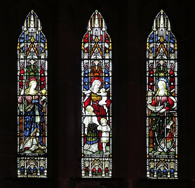 File:Virtues window, St Mary's, Upton.jpg