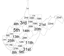 Judicial circuits map WVjudicialcircuits.png