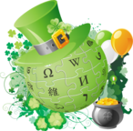 Farbiges Wikipedia-Logo