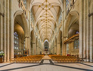 York Minster: Baugeschichte, Fenster, Orgel