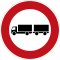 Zeichen 257-57 - Verbot für Lastkraftwagen mit Anhänger, StVO 2017.svg