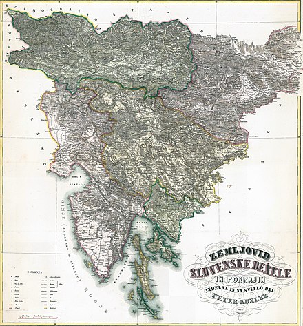 Peter Kozler's map of the Slovene Lands, designed during the Spring of Nations in 1848, became the symbol of the quest for a United Slovenia.