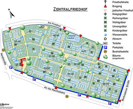 Zentralfriedhof Ibbenbueren Plan 01