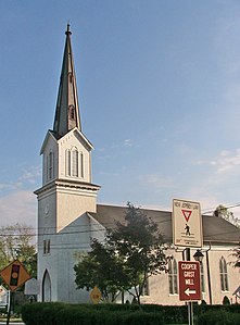 The Zion Lutheran Church in the center of Long Valley.