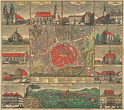 Zittau in 1744, engraved by Johann Daniel de Montalegre (Source: Wikimedia)