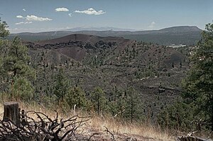 The Bandera crater in the center of the volcanic field