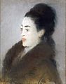 Édouard Manet: Frau mit Pelz, um 1879