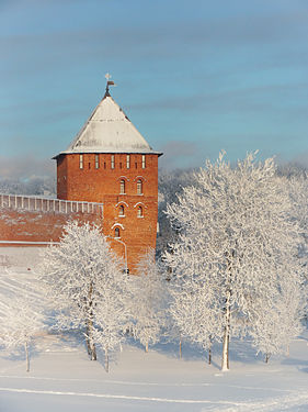Владимирская башня детинца в Великом Новгороде Автор — Konstantin hramov