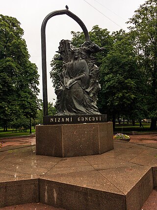 <span class="mw-page-title-main">Monument to Nizami Ganjavi in Saint Petersburg</span> Monument in Saint Petersburg, Russia, Kamennoostrovsky Prospekt 25/27