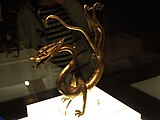 Gilt gold dragon, Tang dynasty
