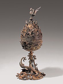 Gilt-bronze Incense Burner of Baekje baegje geumdongdaehyangro.jpg