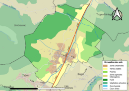 Mappa a colori che mostra l'uso del suolo.