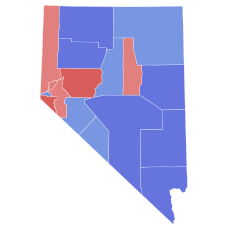 1922 Nevada gubernatorial election results map by county.svg