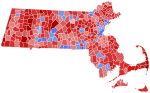 1954 Massachusetts Gubernatorial Election by Town.svg