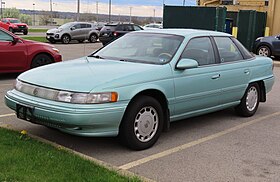 1995 Mercury Sable GS sedan, front left, 04-11-2021.jpg